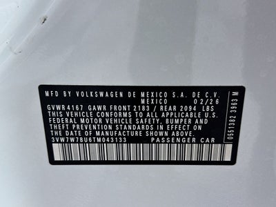 2026 Volkswagen Jetta 1.5T SE