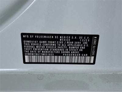 2026 Volkswagen Jetta 1.5T Sport