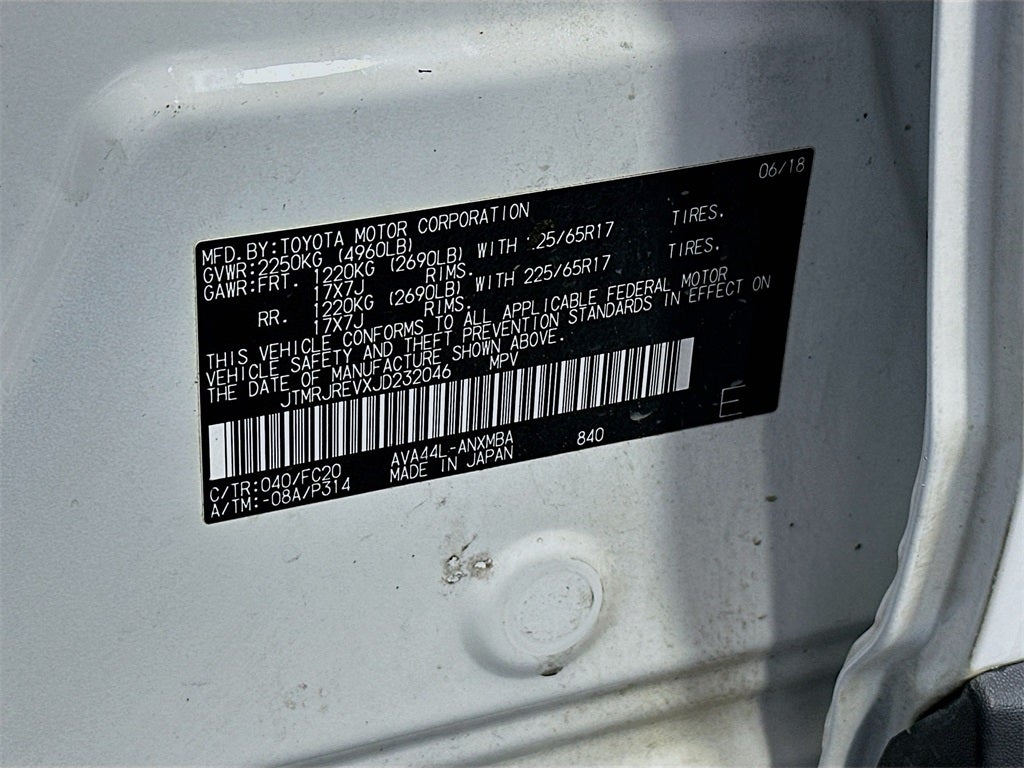 2018 Toyota RAV4 Hybrid LE