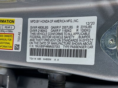 2021 Acura TLX Technology Package