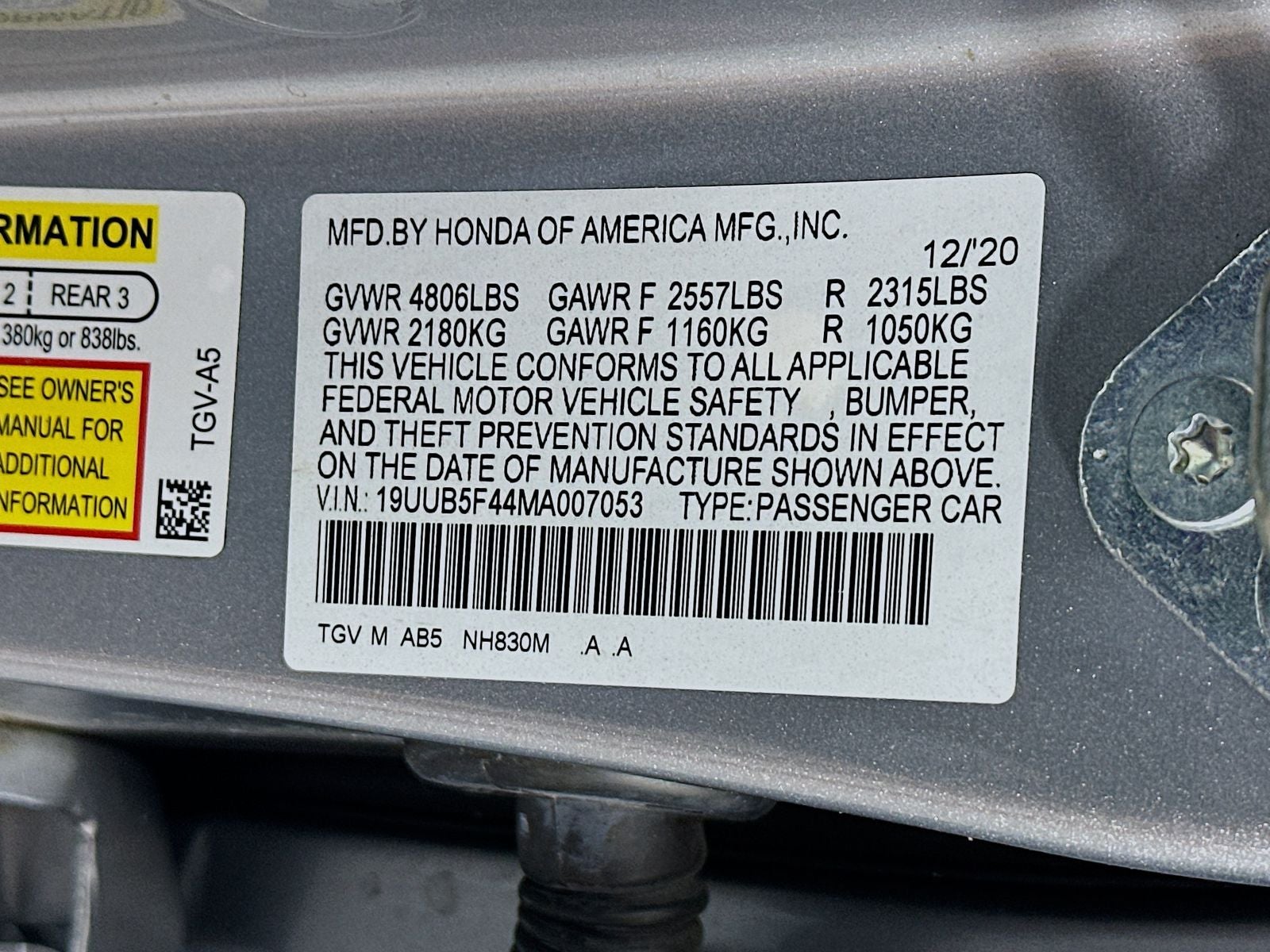 2021 Acura TLX Technology Package