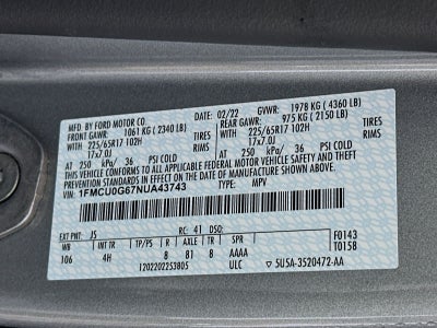2022 Ford Escape SE