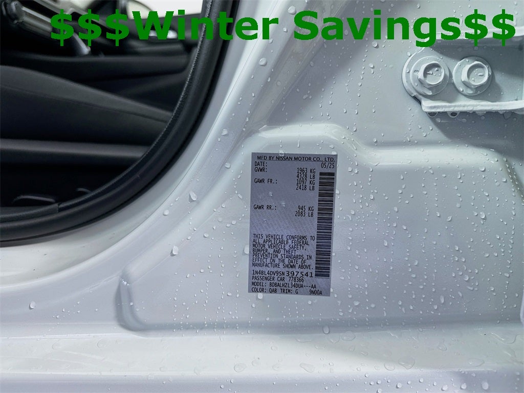 2025 Nissan Altima 2.5 SV