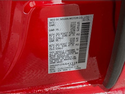 2026 Nissan Frontier SV