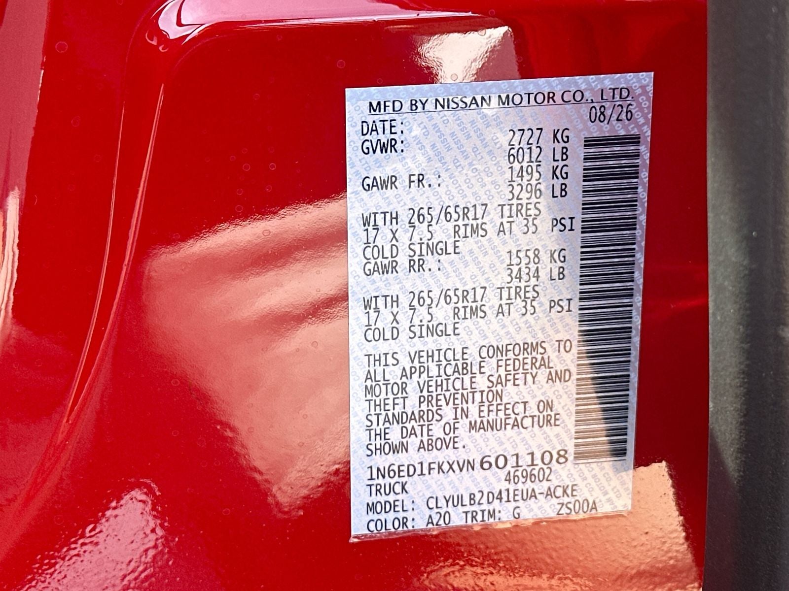 2027 Nissan Frontier SV