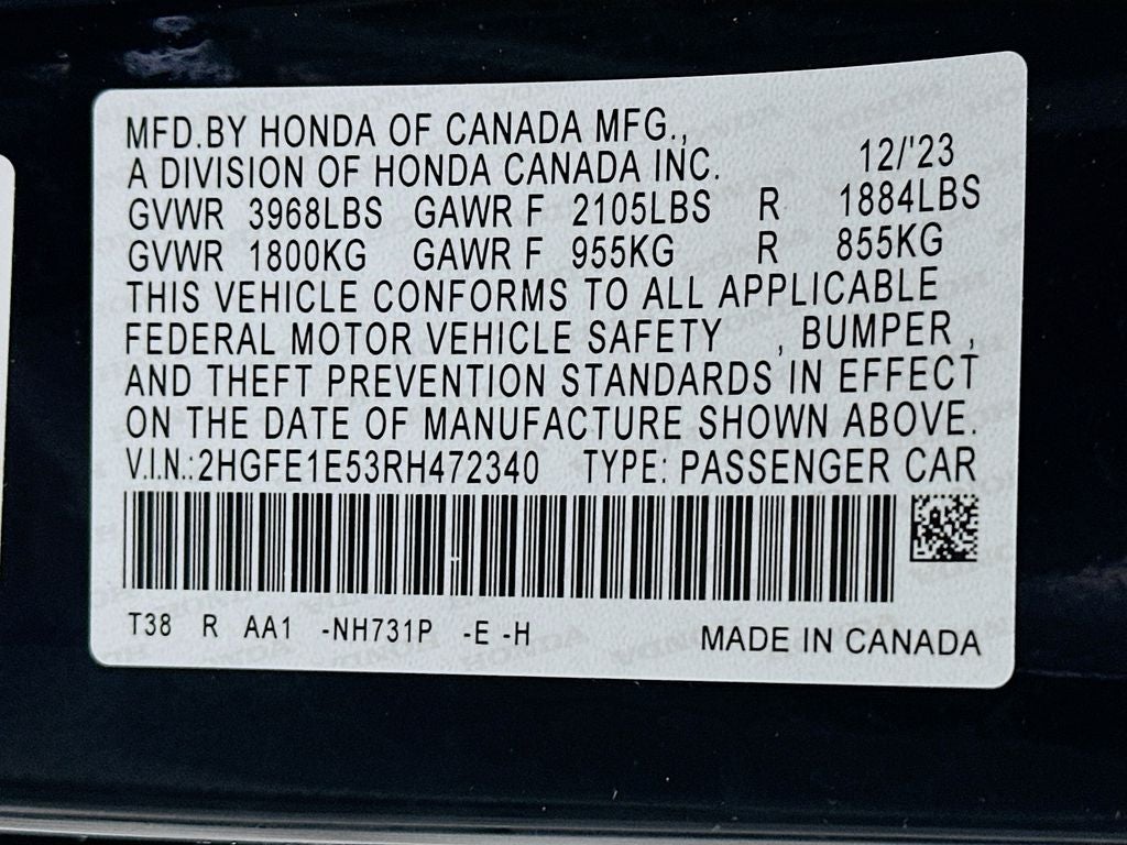 2024 Honda Civic Si Base