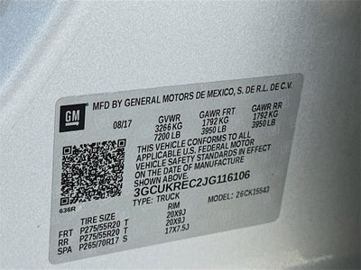 2018 Chevrolet Silverado 1500 LT LT1