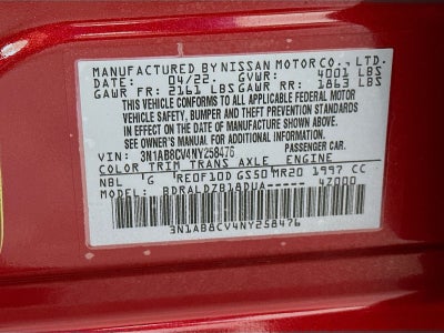 2022 Nissan Sentra SV