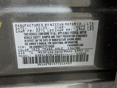 2026 Nissan Sentra S