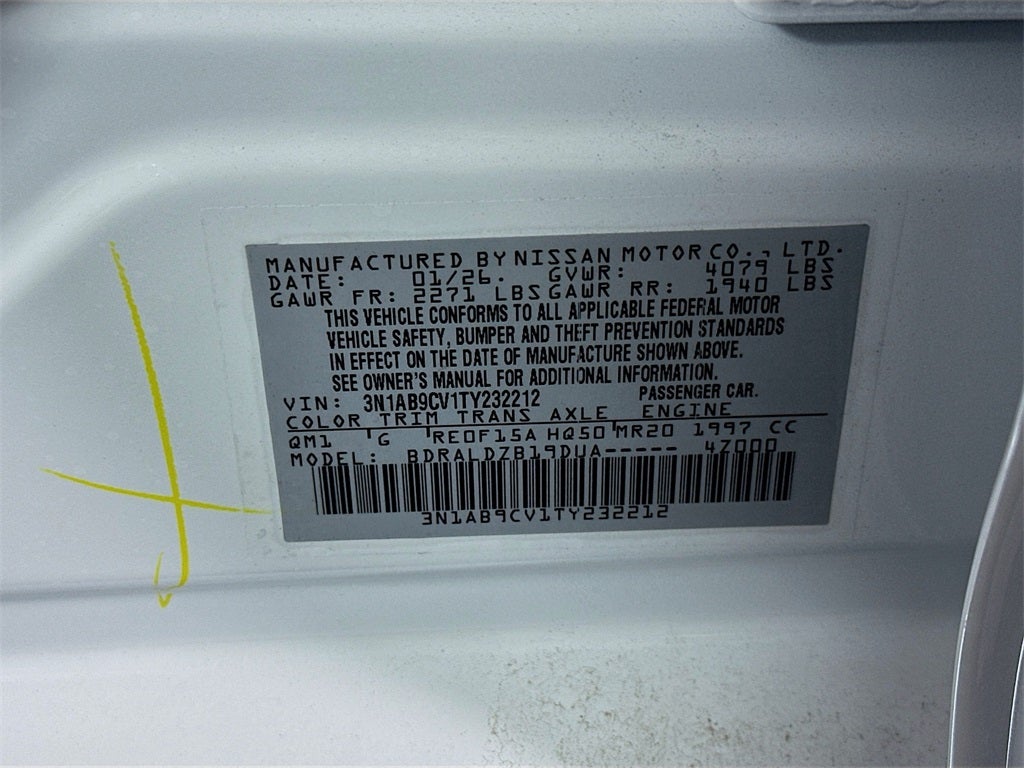 2026 Nissan Sentra SV