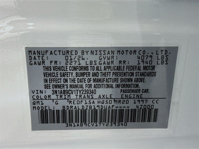 2026 Nissan Sentra SV