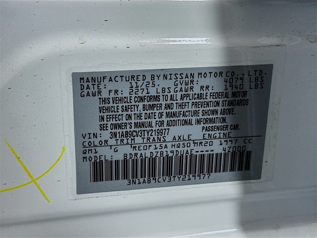 2026 Nissan Sentra SV