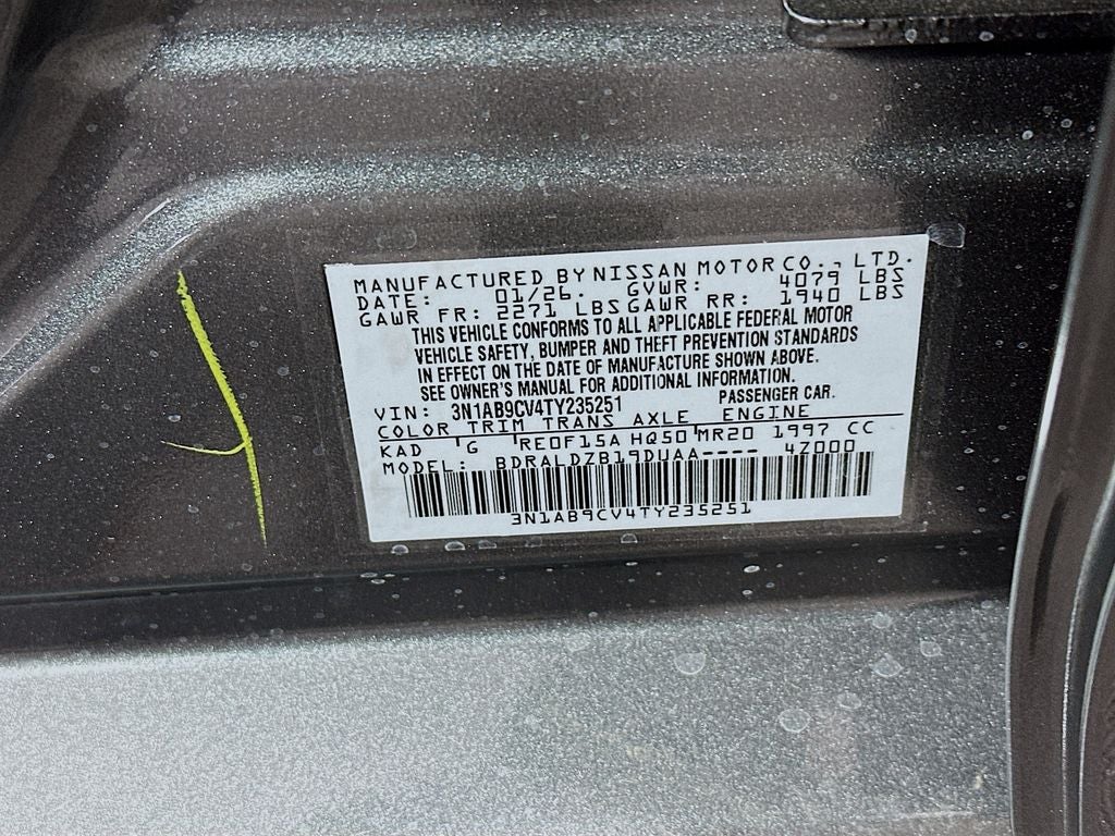 2026 Nissan Sentra SV