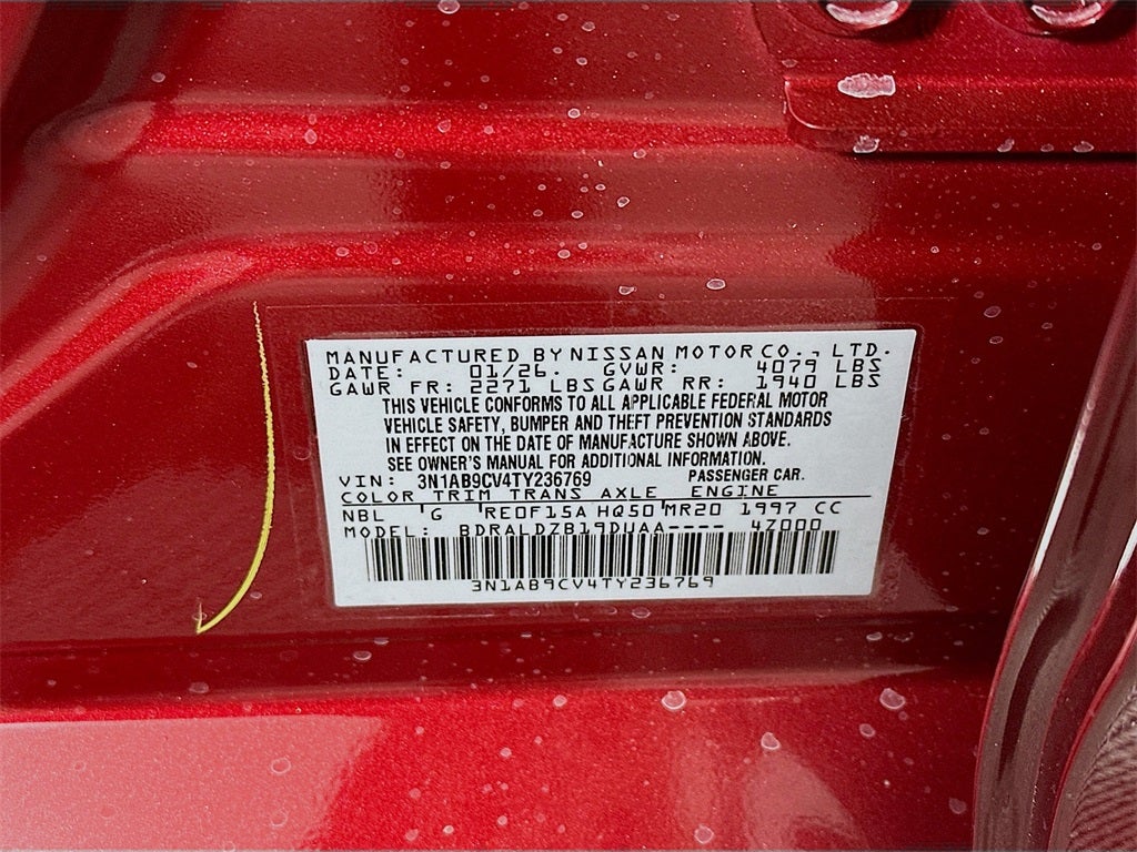 2026 Nissan Sentra SV