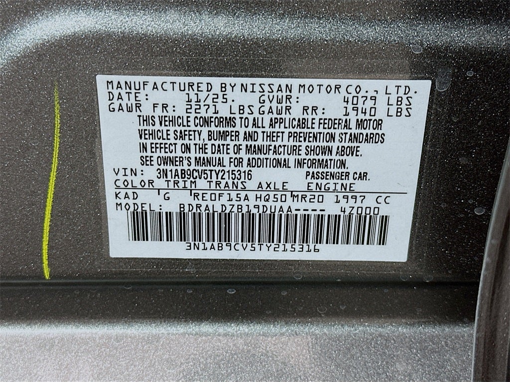 2026 Nissan Sentra SV