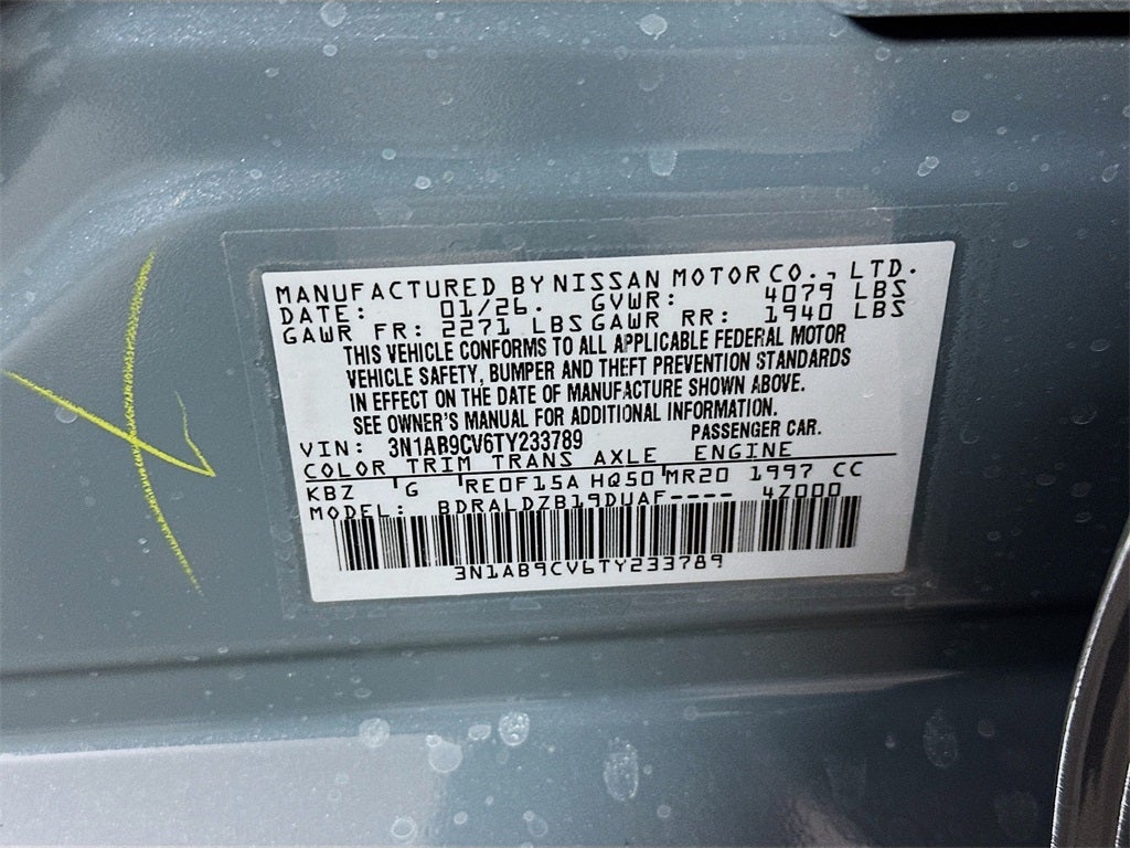 2026 Nissan Sentra SV