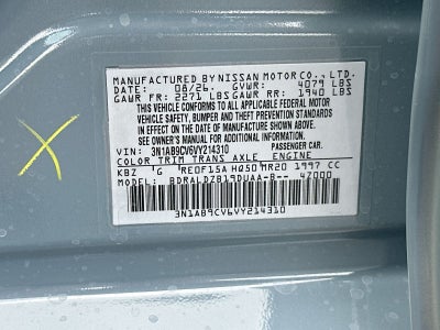 2027 Nissan Sentra SV