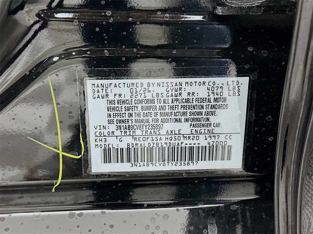 2026 Nissan Sentra SV