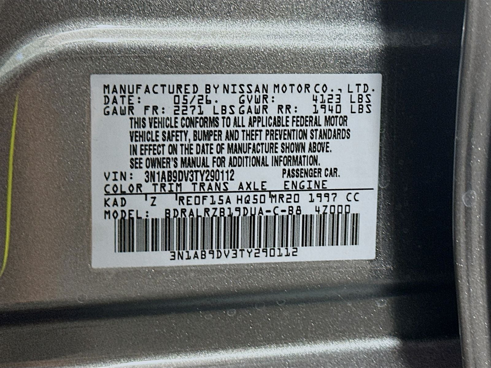 2026 Nissan Sentra SR