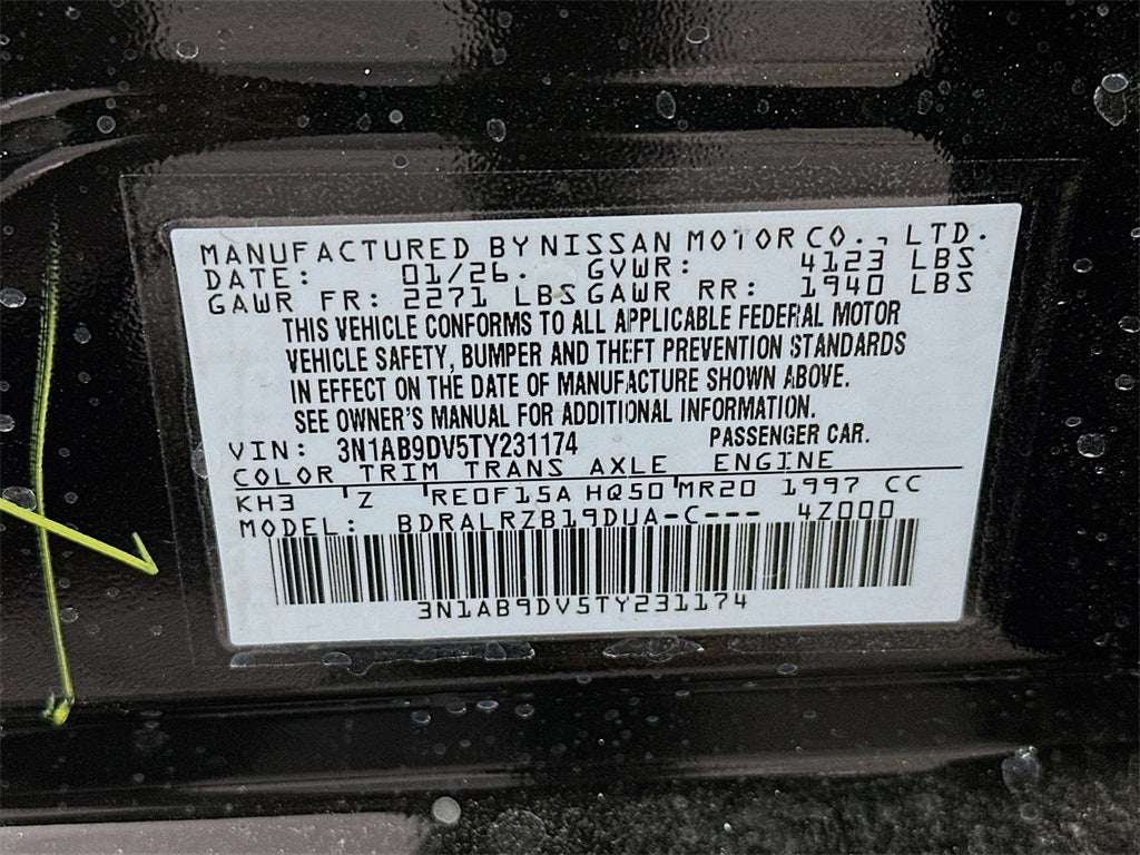 2026 Nissan Sentra SR