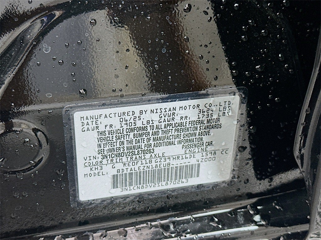 2025 Nissan Versa 1.6 S