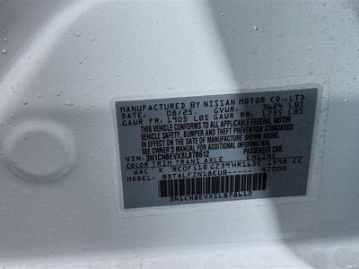 2025 Nissan Versa 1.6 SV