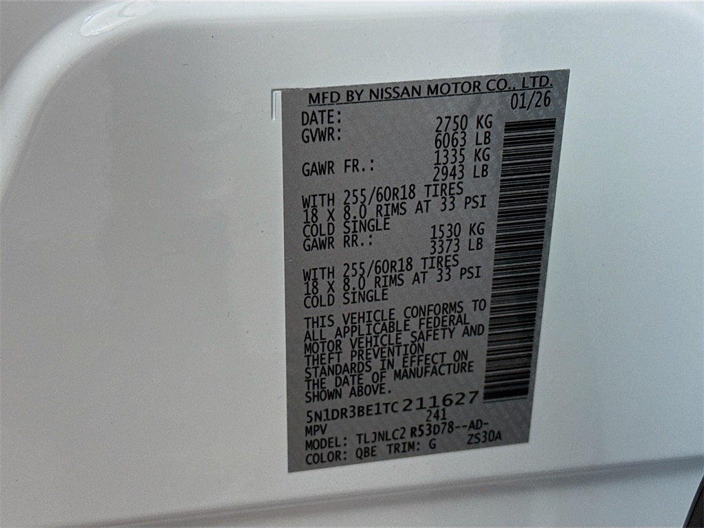 2026 Nissan Pathfinder SV