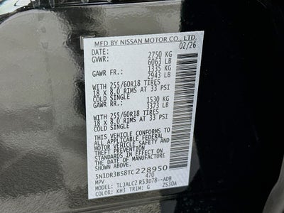 2026 Nissan Pathfinder SV