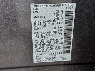 2026 Nissan Pathfinder SL