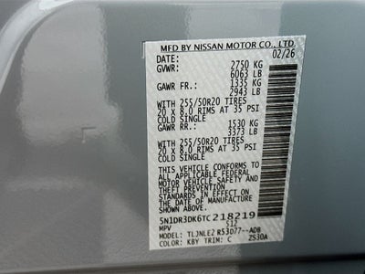 2026 Nissan Pathfinder Platinum